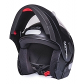 Capacete Moto Robocop Zarref Classic Escamoteavel Preto Fosco C/ Selo Inmetro