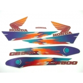 Kit Adesivos Faixas Moto Cb 500 Prata Cinza 1998 Jogo Adesivo