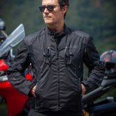 Jaqueta Moto Impermeável X11 Iron 3 Motoqueiro Esportiva C/ Proteção Preta - Preto