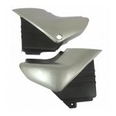Par De Tampa Lateral Moto Ybr 125 Prata 2004 2005 2006 2007 2008 Carenagem S/ Adesivo Mod Original - Tork