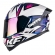 Capacete Moto Bieffe b12 Kf Piloto 26 Motovelocidade Masculino Feminino C/ Viseira Extra Lançamento - Branco / Roxo