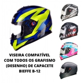 Viseira Iridium Camaleão Capacete Bieffe B12 B-12 Colorida Original