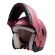 Capacete Moto Feminino Robocop Zarref By Taurus Custom Escamoteavel Rosa Jelly Revestido Couro C/ Selo Inmetro