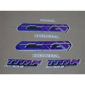 Kit Adesivos Faixa Titan 125 Grafite 1995 Cg125 Jogo Adesivo
