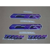Kit Adesivos Faixa Titan 125 Grafite 1995 Cg125 Jogo Adesivo