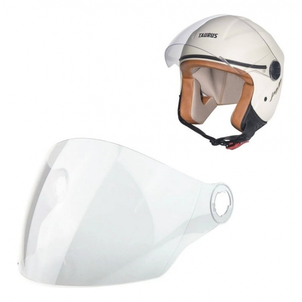 Viseira Cristal Incolor Capacete Aberto Taurus Joy 23/ By Taurus Original - Fume