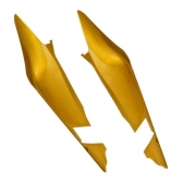 Carenagem Tampa Lateral Moto Xre 300 Amarela Metálico Dourado 2010 2011 Modelo Original