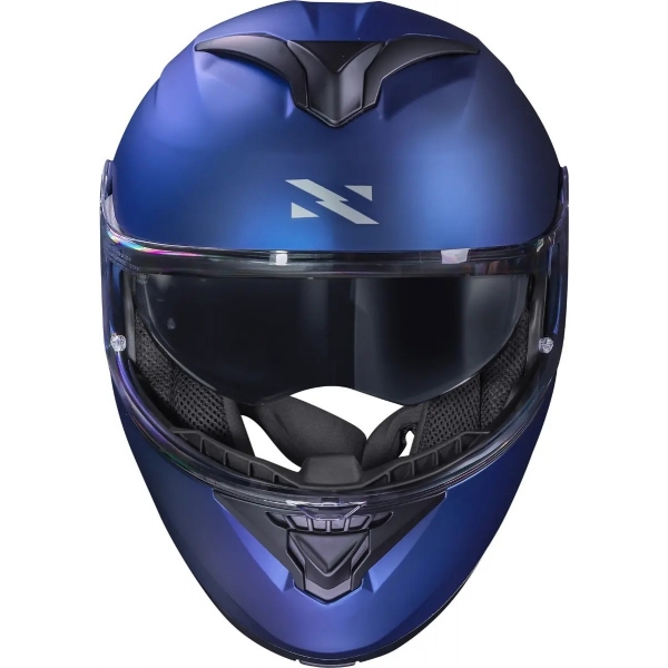 Capacete Moto Robocop Escamoteável Norisk Force 2 Blue Azul Fosco Articulado C/ Óculos E Selo Inmetro