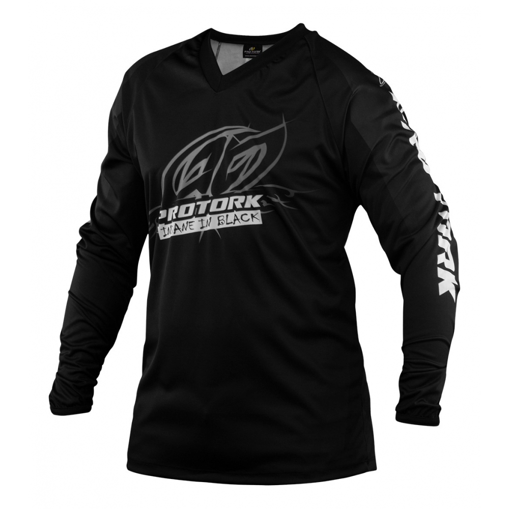 Camisa Moto Cross Trilha Raly Insane In Black Pro Tork - Preto