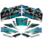 Kit Adesivos Faixa Nx 200 Verde 2001 Nx200 01 Jogo Adesivo