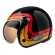 Capacete Moto Aberto Peels F-21 F21 Click Yesterday Vintage Retro C/ 2 Viseiras Queixeira Removível - Vermelho Brilho