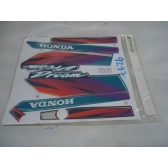 Kit Adesivos Dream 100 1997 1998 Azul Metálico Jogo Adesivo