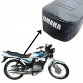 Capa De Banco Moto Yamaha Rd 125 Rdz 135 Frisada Modelo Original Preta C/ Escrita - Preto