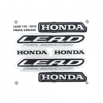 Kit Adesivos Faixas Honda Lead 110 2009 2010 Jogo Adesivo Moto