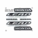 Kit Adesivos Faixas Honda Lead 110 2009 2010 Jogo Adesivo Moto - Prata