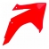 Aba Aleta Lateral Tanque Crf 230 2015 Vermelha Protork - Par - Vermelho