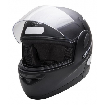 Capacete Moto Robocop Zarref Classic Escamoteavel Preto Fosco C/ Selo Inmetro
