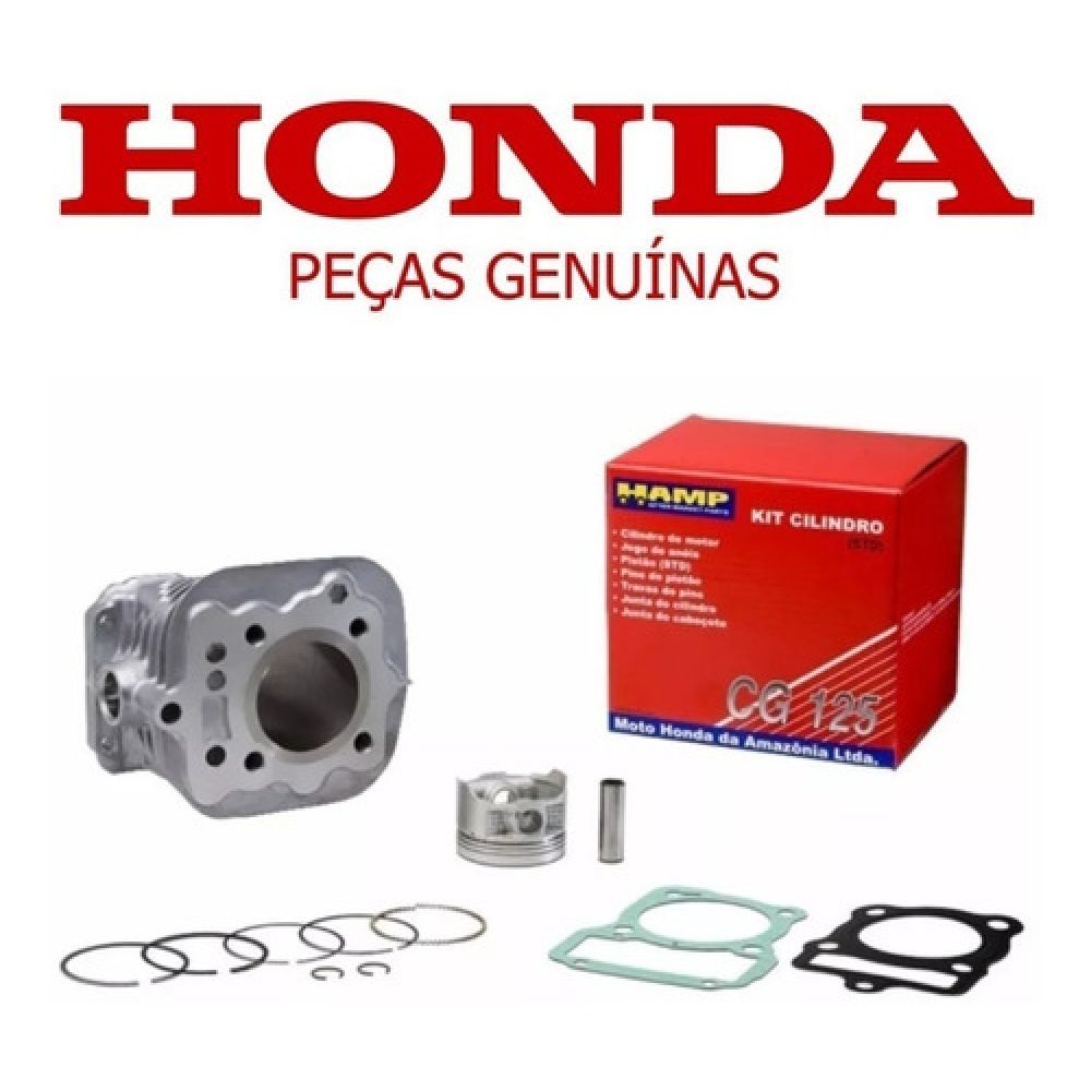 Kit Cilindro Pistão Anel Titan 125 02/04 Fan Até 08 Original
