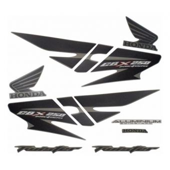 Kit Adesivos Faixa Cbx 250 Twister 2008 Prata Jogo Adesivo