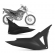 Par Carenagem Tampa Lateral Moto Nxr Bros 160 Mod Original Preta