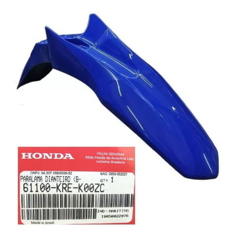 Paralama Dianteiro Moto Nxr Bros 160 Azul 2018 2019 2020 2021 2022 Original Honda - Azul