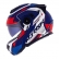 Capacete Moto Robocop Escamoteável Norisk Route FF345 Speedmax Articulado C/ Óculos E Selo Inmetro - Azul Branco Fosco