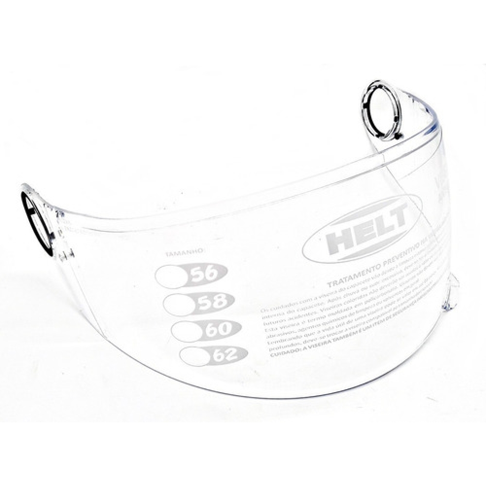 Viseira Cristal Incolor Capacete Helt Race Glass Road All Star Bell