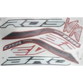Kit Adesivos Faixas Bros 160 Esdd 2019 Vermelha Jogo Adesivo