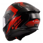 Capacete Moto Fechado Ls2 Ff808 Stream 2 Fury Preto Vermelho C/ Óculos Interno C/ Selo Inmetro
