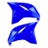 Carenagem Aba Lateral Tanque Inferior Moto Xtz 250 Lander 2020 2021 2022 2023 2024 Azul Direita + Esquerda