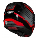 Capacete Moto Fechado Ls2 Ff353 358 Rapid Circuit C/ Selo Inmetro Masculino Feminino Lançamento - Preto Vermelho