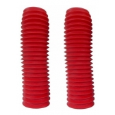 Sanfona Protetor Bengala Moto Xtz 125 Nxr Bros 125 Bros 150 Até 2008 Xlr 125 Xls 125 18 Dentes Vermelha