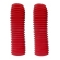 Sanfona Protetor Bengala Moto Xtz 125 Nxr Bros 125 Bros 150 Até 2008 Xlr 125 Xls 125 18 Dentes Vermelha