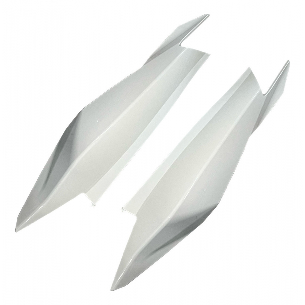 Par Rabeta Carenagem Tampa Lateral Moto Xre 300 Rally 2020 2021 2022 2023 Vermelha Modelo Original - Branca