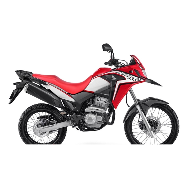 Par Rabeta Carenagem Tampa Lateral Moto Xre 300 Rally 2020 2021 2022 2023 Vermelha Modelo Original - Branca