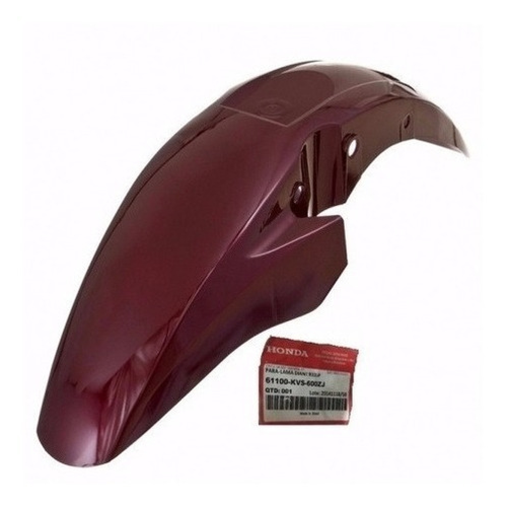 Paralama Dianteiro Moto Titan 150 Fan 150 Vermelho Vinho 2011 2012 Original Honda