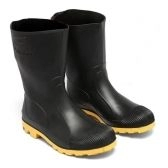 Bota Impermeável Galocha Chuva Para Motoboy Motoqueiro Entregador Botina Borracha Sete Léguas - Preto