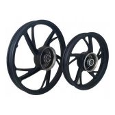 Roda Liga Leve Rodão Moto Biz 125 Ks/Es 2006 em Diante / Biz 100 2012/15 5 Pontas Pé Galinha Preta - Scud