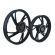 Roda Liga Leve Rodão Moto Biz 125 Ks/Es 2006 em Diante / Biz 100 2012/15 5 Pontas Pé Galinha Preta - Scud