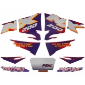 Kit Adesivos Faixa Nx 200 Vermelha 1995 Nx 95 Jogo Adesivo