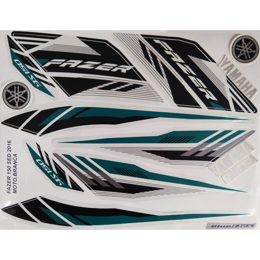 Kit Adesivos Faixas Fazer 150 Sed Branca 2016 Jogo Adesivo