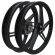 Roda Liga Leve Magnésio Moto Honda Titan 150 Esd / Fan 150 Esd 2014 Em Diante 5 Palitos Scud - Preta