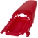 Rabeta Traseira Paralama Nxr Bros 125 2003 2004 2005 Bros 150 2007 2008 Vermelha Modelo Original Vermelho