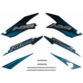 Kit Adesivos Faixa Nx 400 Falcon Verde 2002 Jogo Adesivo