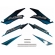 Kit Adesivos Faixa Nx 400 Falcon Verde 2002 Jogo Adesivo