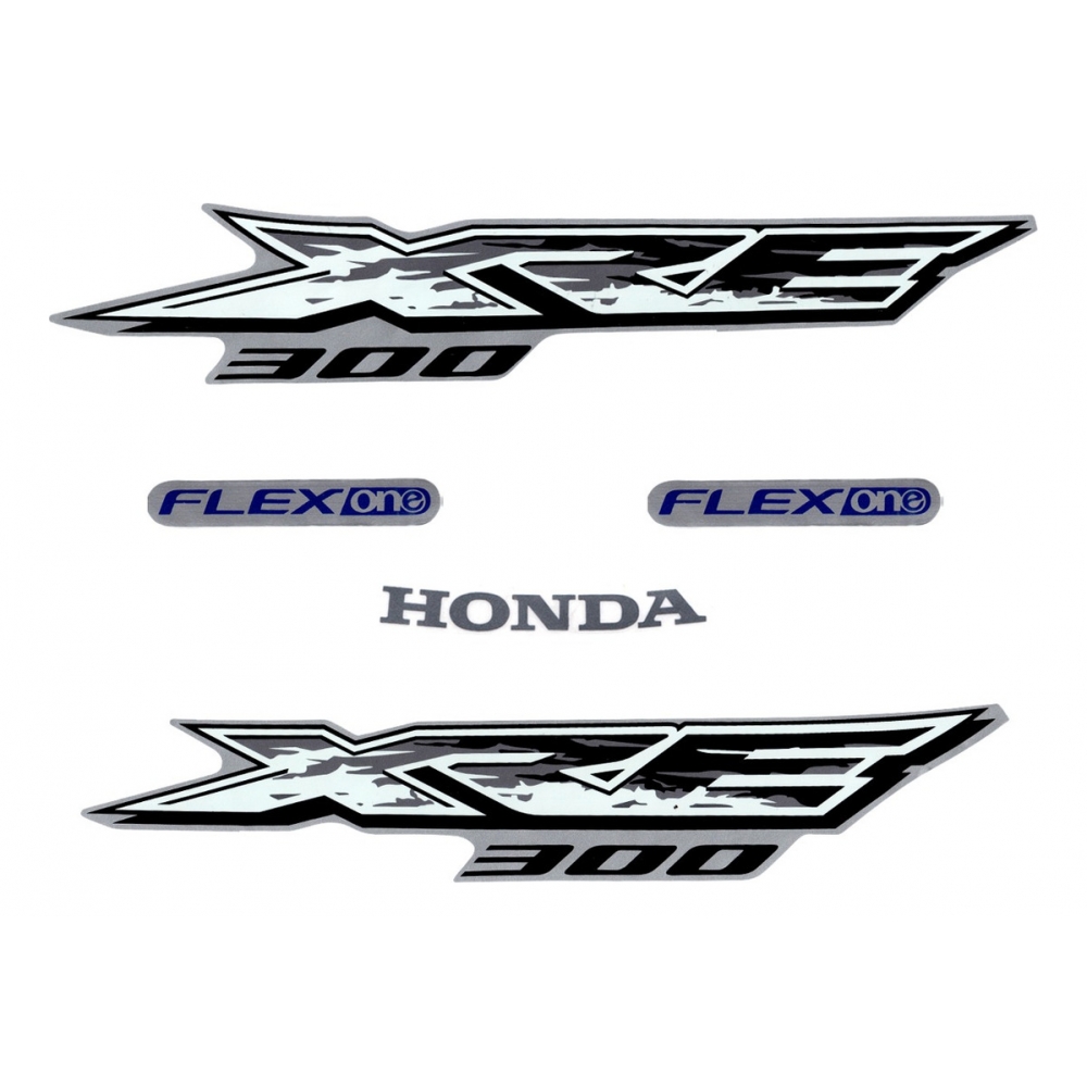 Kit Adesivos Faixas Moto XRE 300 2017 2018 Preta Jogo Adesivo
