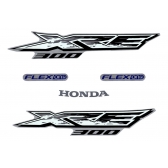 Kit Adesivos Faixas Moto XRE 300 2017 2018 Preta Jogo Adesivo