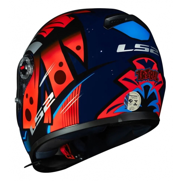 Capacete Moto Fechado Ls2 Ff358 Ff 358Tribal Esportivo Lançamento C/ Selo Inmetro - Laranja
