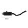 Escapamento Escape Esportivo Moto Xre 190 Ponteira F1 Tri Oval Mini ( Curto ) Fortuna - Preto