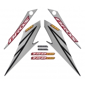 Kit Adesivos Faixas NXR 150 2007 ESD Preta Jogo Adesivo Jotaesse